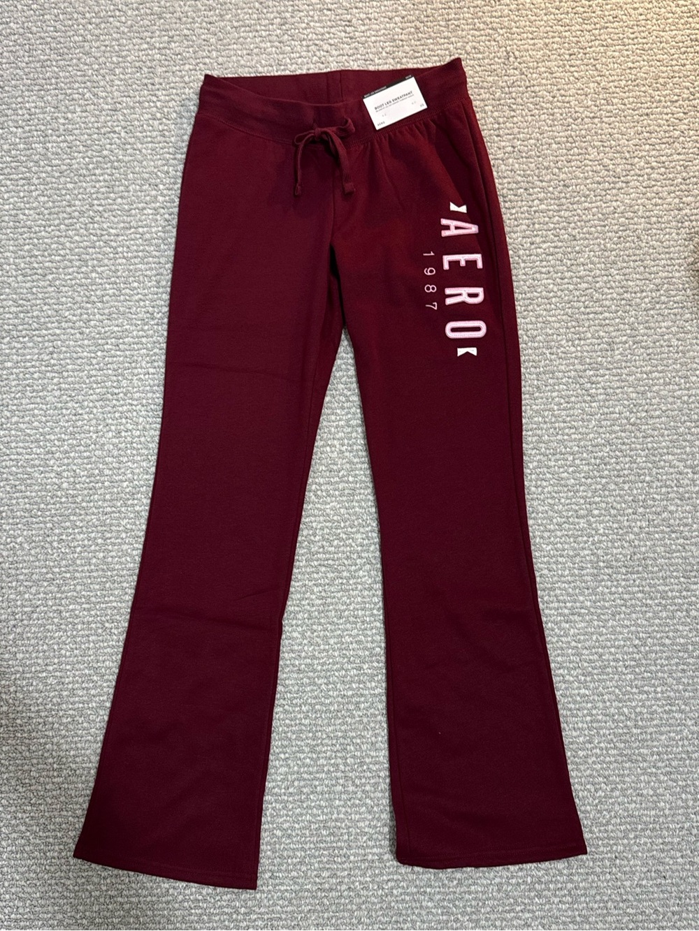 Aeropostale Girls' Burgundy Sweatpants
